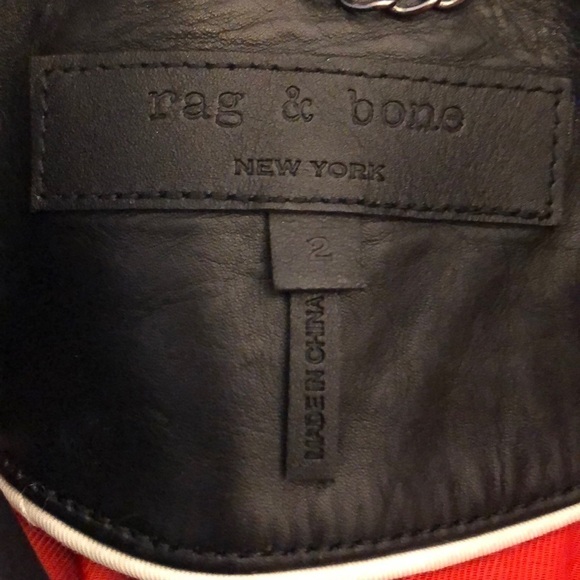 Rag & Bone Arrow Goat Leather Moto Jacket - Picture 9 of 10